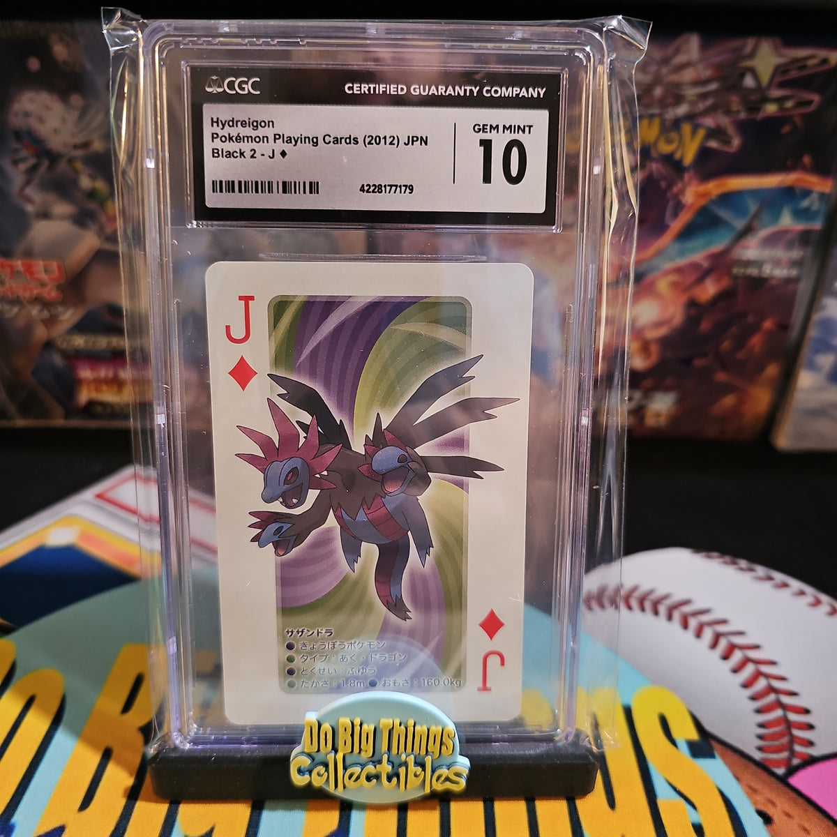 Pokemon Playing Card Hydreigon J♦️  CGC 10