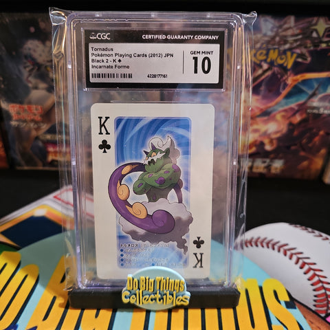 Pokemon Playing Card Tornadus K♣️  CGC 10