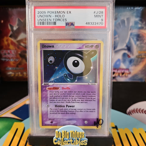 Unseen Forces Unown Holo PSA 9
