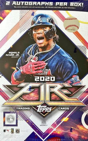 2020 Topps Fire MLB Hobby Box