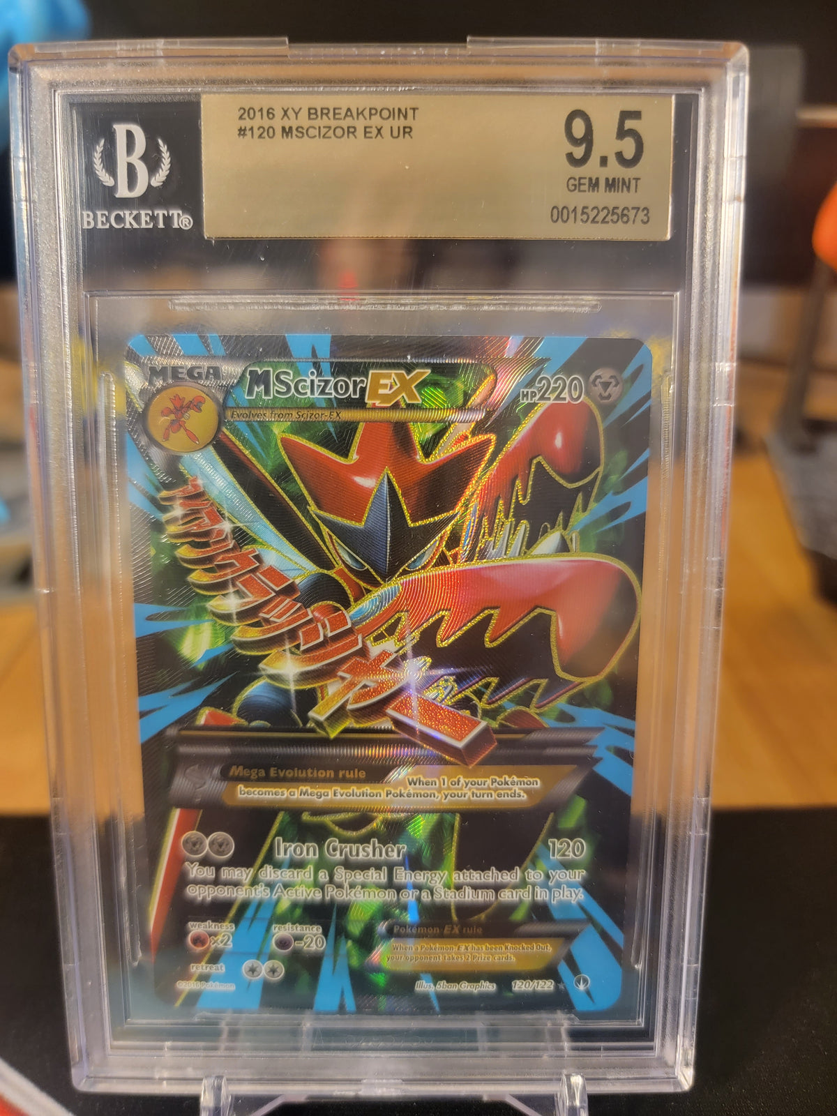 XY Breakpoint M Scizor EX BGS 9.5