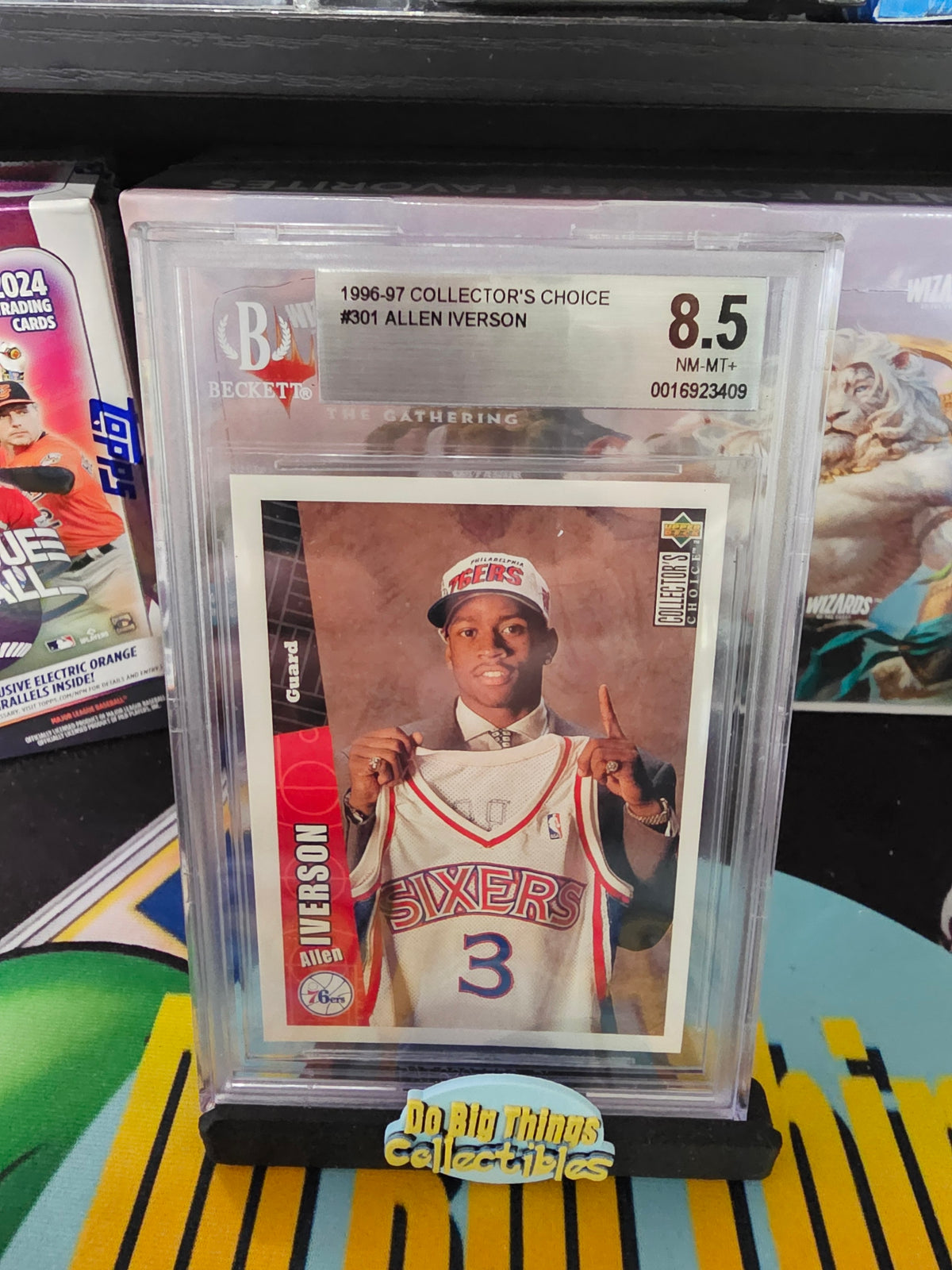 1996-97 Collector's Choice Allen Iverson RC BGS 8.5