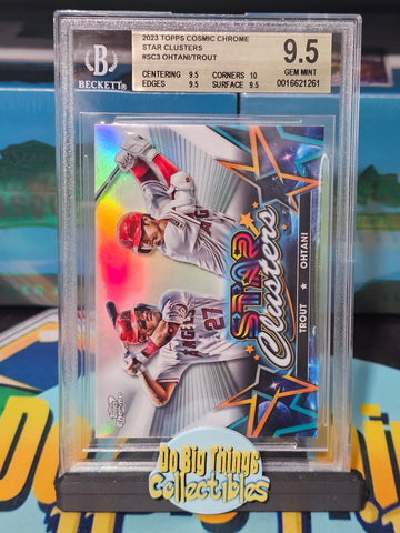2023 Topps Cosmic Chrome Star Clusters Ohtani/Trout BGS 9.5
