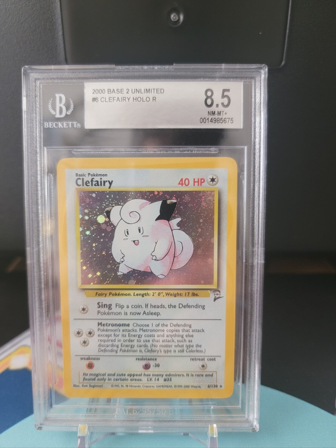 Base Set 2 Clefairy Holo BGS 8.5