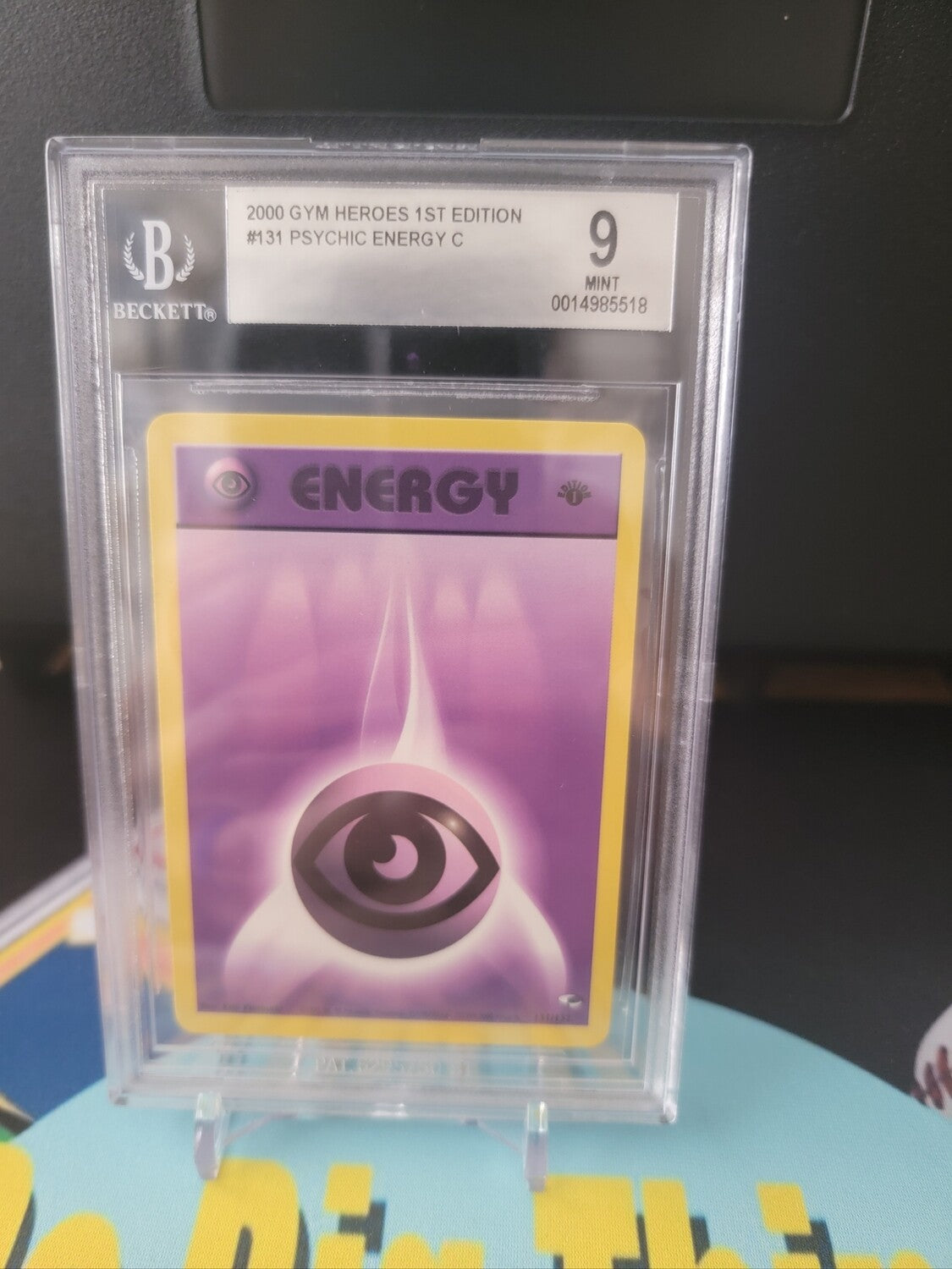 1st Edition Gym Heroes Psychic Energy BGS 9