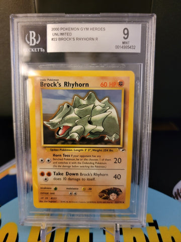 Gym Heroes Brock's Rhyhorn BGS 9