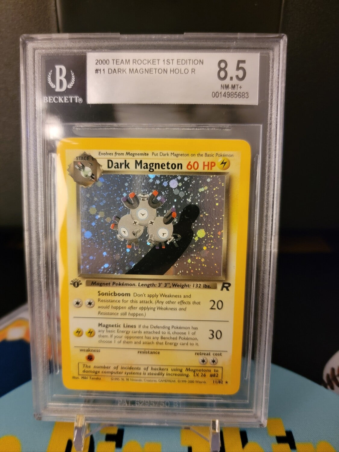 1st Edition Team Rocket Dark Magneton BGS 8.5