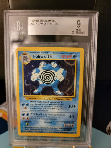 Base Set Poliwrath Holo BGS 9