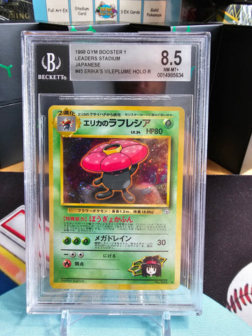 Japanese Leaders Stadium Erika's Vileplume Holo BGS 8.5