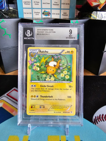 Generations Radiant Collection: Raichu BGS 9 (POP 1)