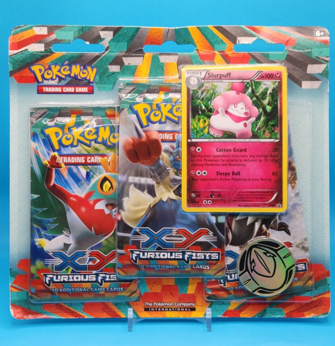 XY Furious Fists 3-Pack Blister with Slurpuff Promo